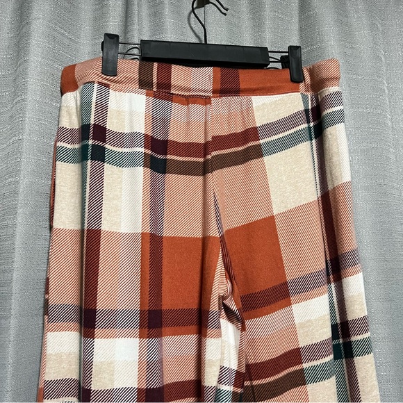 Wโs Joyspun Plaid Wide Leg Lounge Pants - Picture 3 of 7
